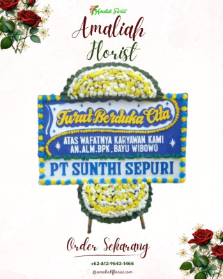 Papan Bunga Duka di Doyado